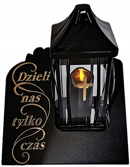 LED Znička Kaplnička Cortinana, Čierna s Drôtovou Konštrukciou
